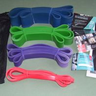 bemaxx Widerstandsbänder Klimmzughilfen Fitnessbänder 4er Set Tasche Anleitung