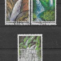 16) Griechenland 1988 Wasserfall Mi. Nr. 1692/94 kpl. Satz gestempelt