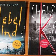 Thriller Kidnapped v. Chelsea Cain + Nebelkind v. E. Schepp Leseprobe n - neu !
