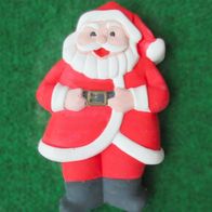 Dekofigur Weihnachtsmann 15cm handbemalt Gipsfigur Weihnachten Wandbild Ornament