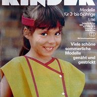 Kindermode "3 bis 6" 1986-1 Zeitschrift DDR
