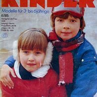 Kindermode "3 bis 6" 1985-02 Zeitschrift DDR