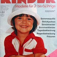 Kindermode "3 bis 6" 1982-1 Zeitschrift DDR