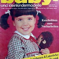 baby- und kleinkindermodelle 1982/1 Zeitschrift DDR