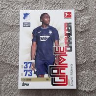Topps Match Attax Bundesliga 2025/26 Nr. 189 David Mokwa (TSG Hoffenheim) GAME CHANGE
