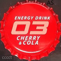 Energy Drink 03 Cherry Cola Kronkorken aus Usbekistan Kronenkorken in neu + unbenutzt