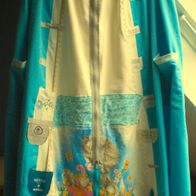 Damen Rock Türkis-Grau-Weiß Gr.54-56-58-60 Einzelexemplar!