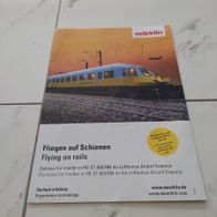 Märklin Faltblatt, Poster 2015 ---- Lufthansa Airport Express