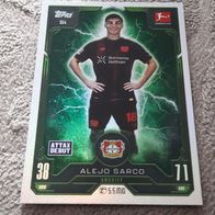 Topps Match Attax Bundesliga 2025/26 Nr. 354 Alejo Sarco (Rising Star)Leverkusen
