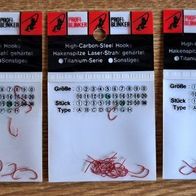 Neu 60 Haken Wahnsinnshaken ProfiBlinker Gr: 14 Öhrhaken Hook Match Stipp Barbe