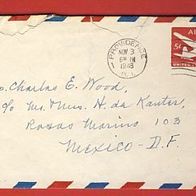 USA Brief Air Mail gest.1946