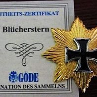 Góde Sammler Orden " Blücherstern " mit Zertifikat