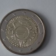 2 Euro Gedenkmünze 2012 -"10 Jahre Euro" - F