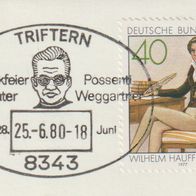 SST Triftern 1980 , Weggartner a. Brriefstück