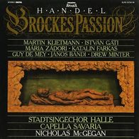 Handel Brockes Passion (1986) 3LP Box Martin Klietmann, stván Gáti, ária Zádori Mint