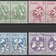 Kuba Michel 2810 - 2813 Gestempelt o - Freimarken: Blumen