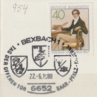 SST Bexbach 1 , 1980 , Saar-Pfalz-Kaserne , uf Briefstück