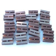 24 Isolier- Schienenverbinder, braun, LGB 10260, Spur G, 1:22,5