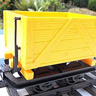Feldbahn, Kastenlore, gelb, LGB 4044, Spur G, 1:22,5 (2)