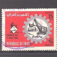 Irak, 1966, Mi. 449, Tag der Arbeit, Bagger, Industrie, 1 Briefm., gest.