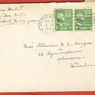 USA Brief gelaufen 1945