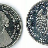 10 Euro Gedenkmünze BRD - 300. Geburtstag Friedrich II. - 2012