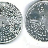 10 Euro Gedenkmünze BRD - 50 Jahre Römische Verträge - 2007
