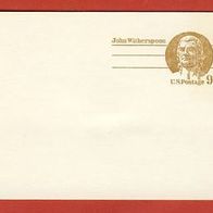 USA 1975 Postal Card John Witherspoon