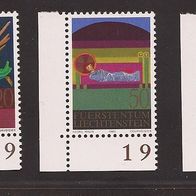 Liechtenstein Weihnachten 1980 Mi Nr. 761-763 Eckrand li.u. 303
