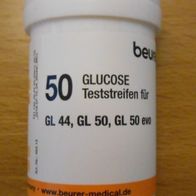 Beurer GL 44 / GL 50 / GL 50 evo Blutzucker - 50 Teststreifen - NEU & OVP