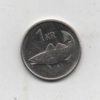 Münze Island 1 Krone 2003