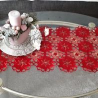 Tischläufer rot weihnachtlich