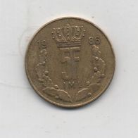 Münze Luxemburg 5 Franc 1986