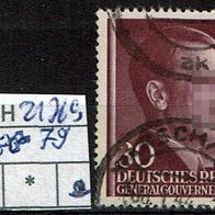 Los H21769: Generalgouvernement Mi. 79, gest