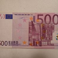 500 Euro echte Banknote Schein 2002 Duisenberg seltene Nr. X00230713994