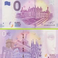 0 Euro Schein Chateau de Chambord UEAR 2019-3 selten niedrige Nr 430