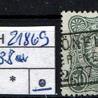 Los H21869: Deutsches Reich Mi. 38 a, gest