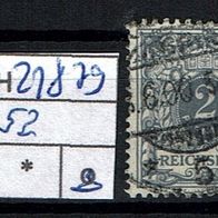 Los H21879: Deutsches Reich Mi. 52, gest