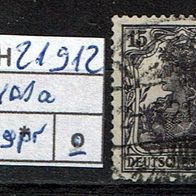 Los H21912: Deutsches Reich Mi. 101 a, gest., gepr. INFLA