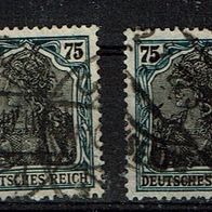 Los H21916: Deutsches Reich Mi. 104, gest., div. Farben