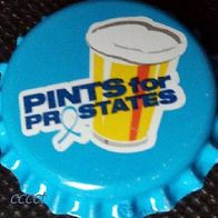 Pints for Prostates Brauerei Bier Kronkorken aus USA 2015 Kronenkorken neu unbenutzt