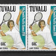 016) Tuvalu 1991 Sport Mi. Nr. 597 waagr. Paar gestempelt