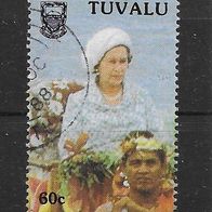 017) Tuvalu 1988 Königin Mi. Nr. 528 gestempelt