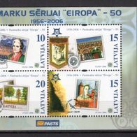 Lettland 2006 50 Jahre Europamarken Blockausgabe 21 postfrisch