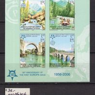 Bosnien Serbische Republik 2005 50 Jahre Europamarken Blockausgabe 13 B postfrisch