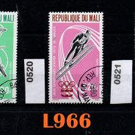 L966 Mali MiNr. 519 + 520 + 521 - Olymp. Winterspiele 1976 - o gestenpelt