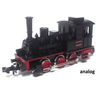 BR 89.70-79, DRG, Dampflok, schwarz, analog, Minitrix 12914 Ep2, Spur N