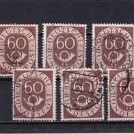 Bund MiNr. 135 Posthorn gest. zur Auswahl M€ 0,80 #J119ef