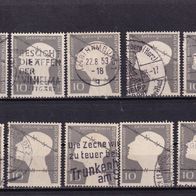 Bund MiNr. 165 Kriegsgefangene 1953 gest. zur Auswahl M€ 0,50 #J122cf