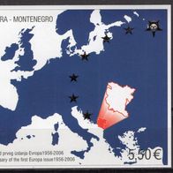 Montenegro 2006 50 Jahre Europamarken Blockausgabe 3 postfrisch